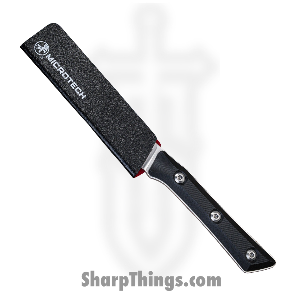 Microtech - 3500-10BK - 3.5" Paring Knife - Fixed Blade Knife - M390MK Stonewash Paring - G10 - Black - Image 3