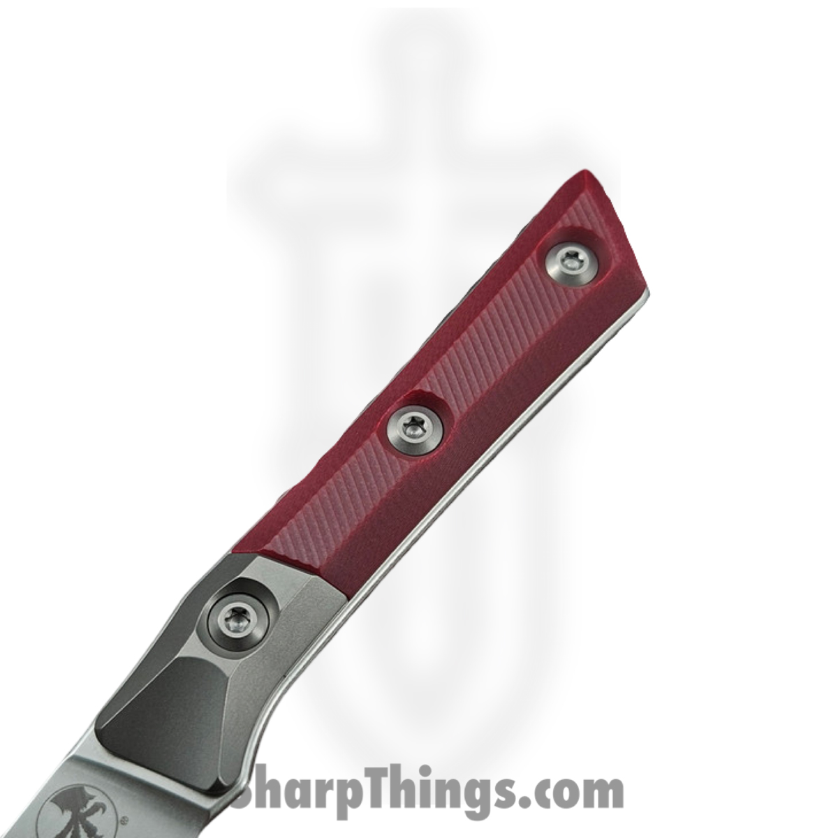 Microtech - 3500B-10MR - 3.5" Paring Knife - Fixed Blade Knife - M390MK Stonewash Paring - G10 - Merlot - Image 3