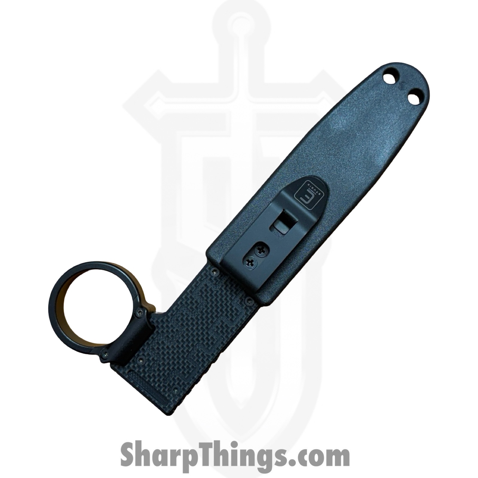 Elishewitz Studio - BB-SE-BKG10 - Black Box - Knife Other - 20CV Coated - 7075 Aluminum, G10 Scales - Black - Image 3