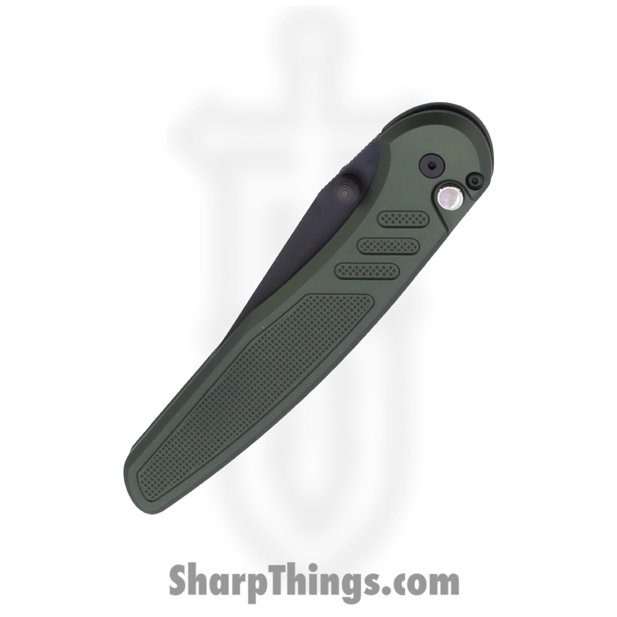 ProTech - BST26.Avalon.1 - Avalon - Folding Knife - CPM MagnaCut Coated Drop Point - Knurled Aluminum - Green - Image 3