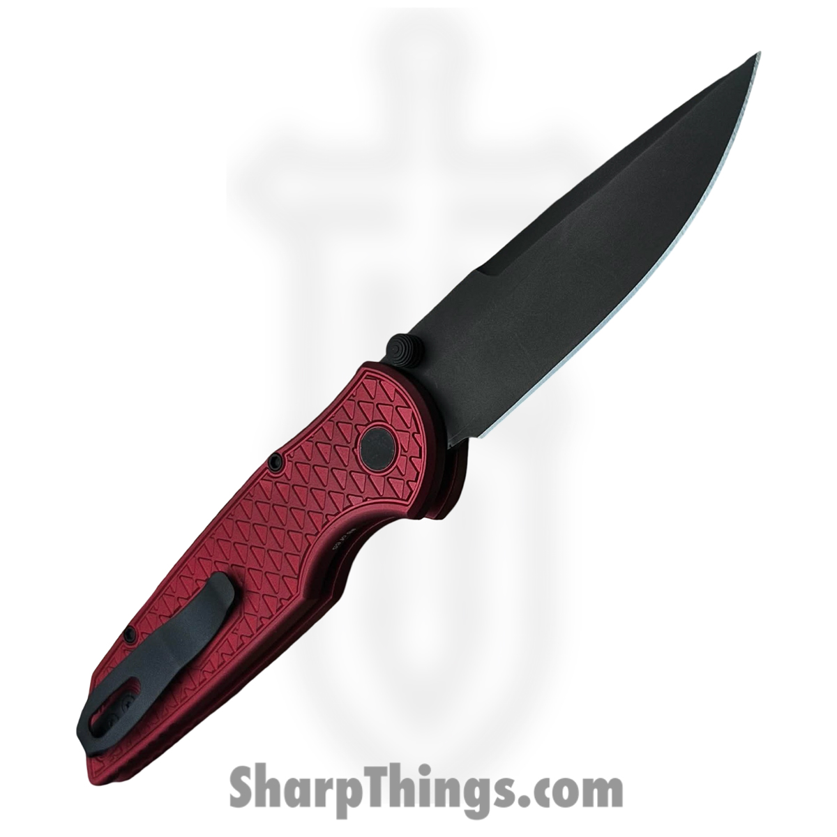 ProTech - BST26.INT.2 - TR-3 Integrity - Folding Knife - CPM MagnaCut Coated Spear Point - "Relic" Aluminum - Red - Image 2