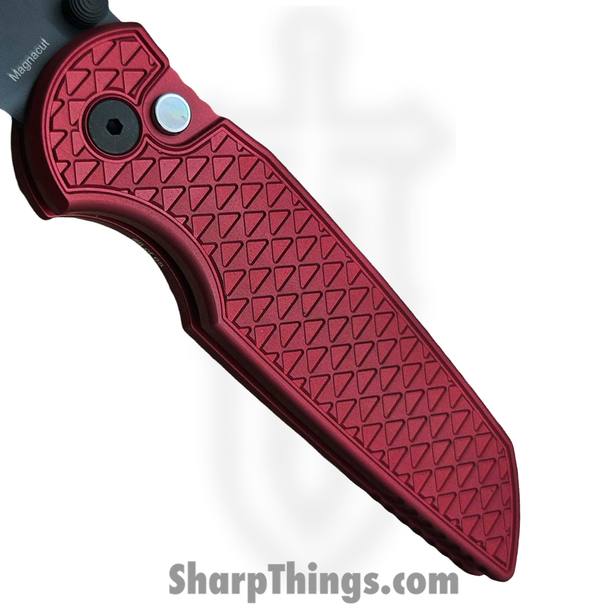ProTech - BST26.INT.2 - TR-3 Integrity - Folding Knife - CPM MagnaCut Coated Spear Point - "Relic" Aluminum - Red - Image 4