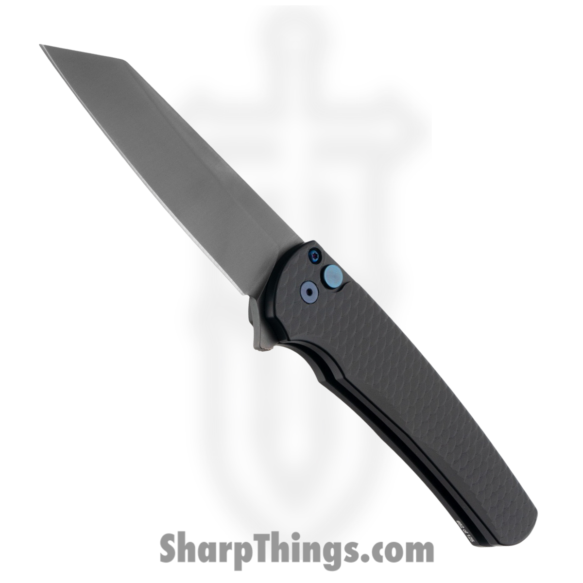 ProTech - BST26.Malibu.1 - Malibu - Folding Knife - CPM MagnaCut Coated Reverse Tanto - 7075 "Dragon Scales" Aluminum - Black