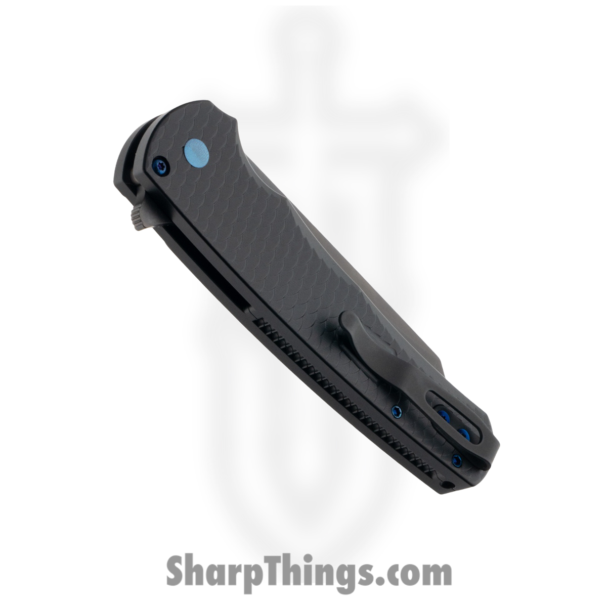 ProTech - BST26.Malibu.1 - Malibu - Folding Knife - CPM MagnaCut Coated Reverse Tanto - 7075 "Dragon Scales" Aluminum - Black - Image 4