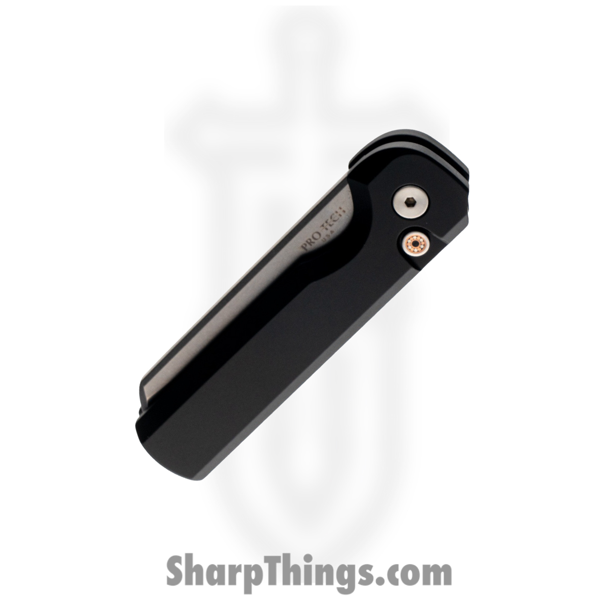 ProTech - BST26.Slimfoot.1 - Slimfoot - Automatic Knife - CPM MagnaCut Stonewash Sheepsfoot - Aluminum - Black - Image 2