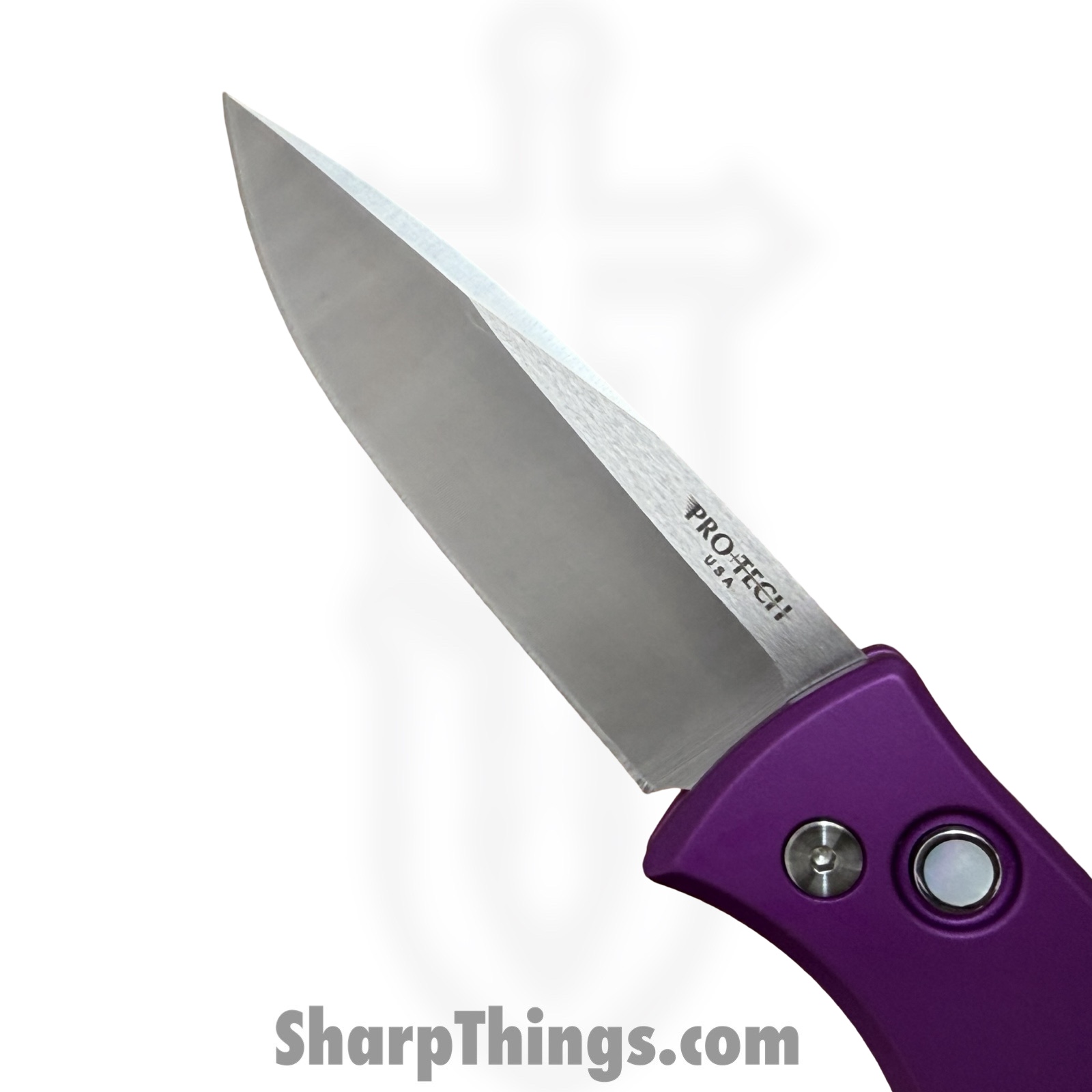 ProTech - BST26.Duke.1 - Duke 2 - Automatic Knife - CPM MagnaCut Satin Drop Point - 6061 Aluminum - Purple - Image 7