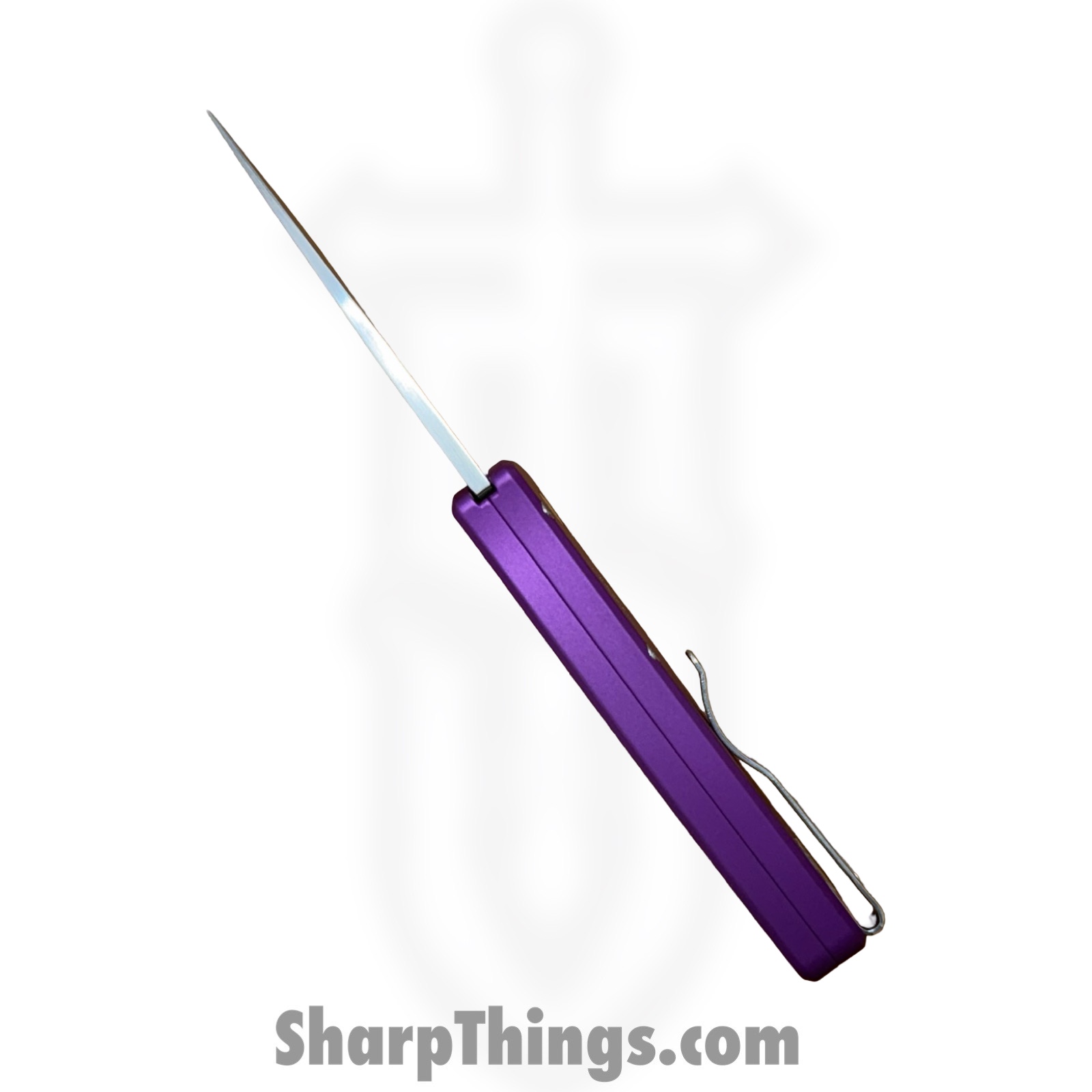 ProTech - BST26.Duke.1 - Duke 2 - Automatic Knife - CPM MagnaCut Satin Drop Point - 6061 Aluminum - Purple - Image 6