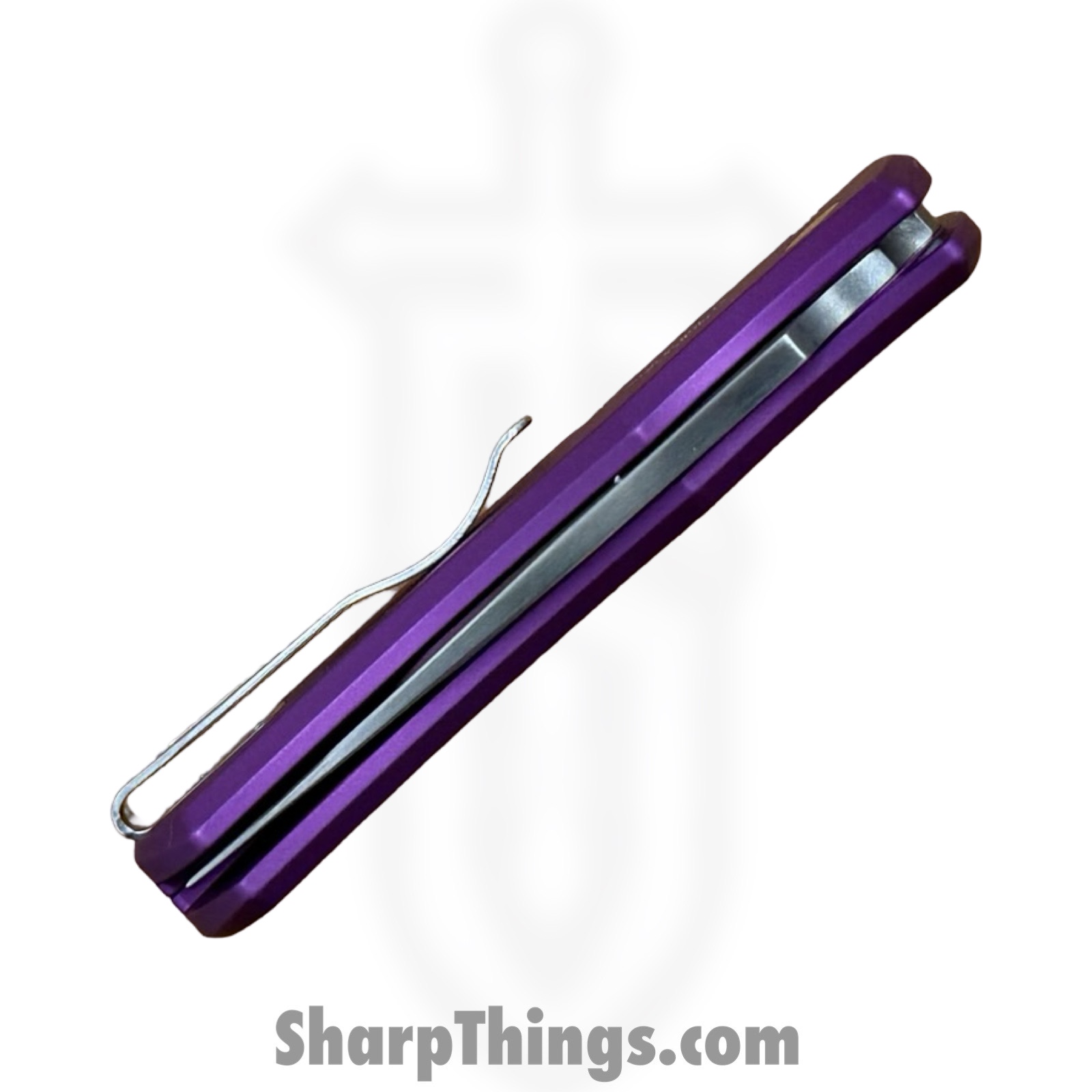 ProTech - BST26.Duke.1 - Duke 2 - Automatic Knife - CPM MagnaCut Satin Drop Point - 6061 Aluminum - Purple - Image 3