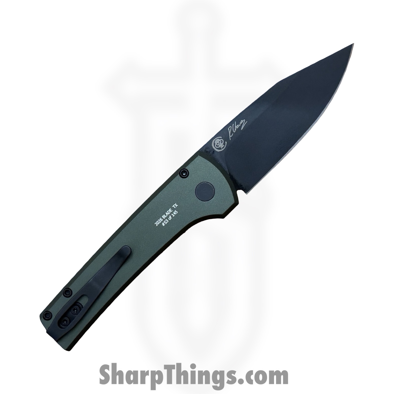 ProTech - BST26.Scapegoat.1 - Scapegoat - Automatic Knife - MagnaMax Coated Clip Point - Aluminum - Green - Image 2
