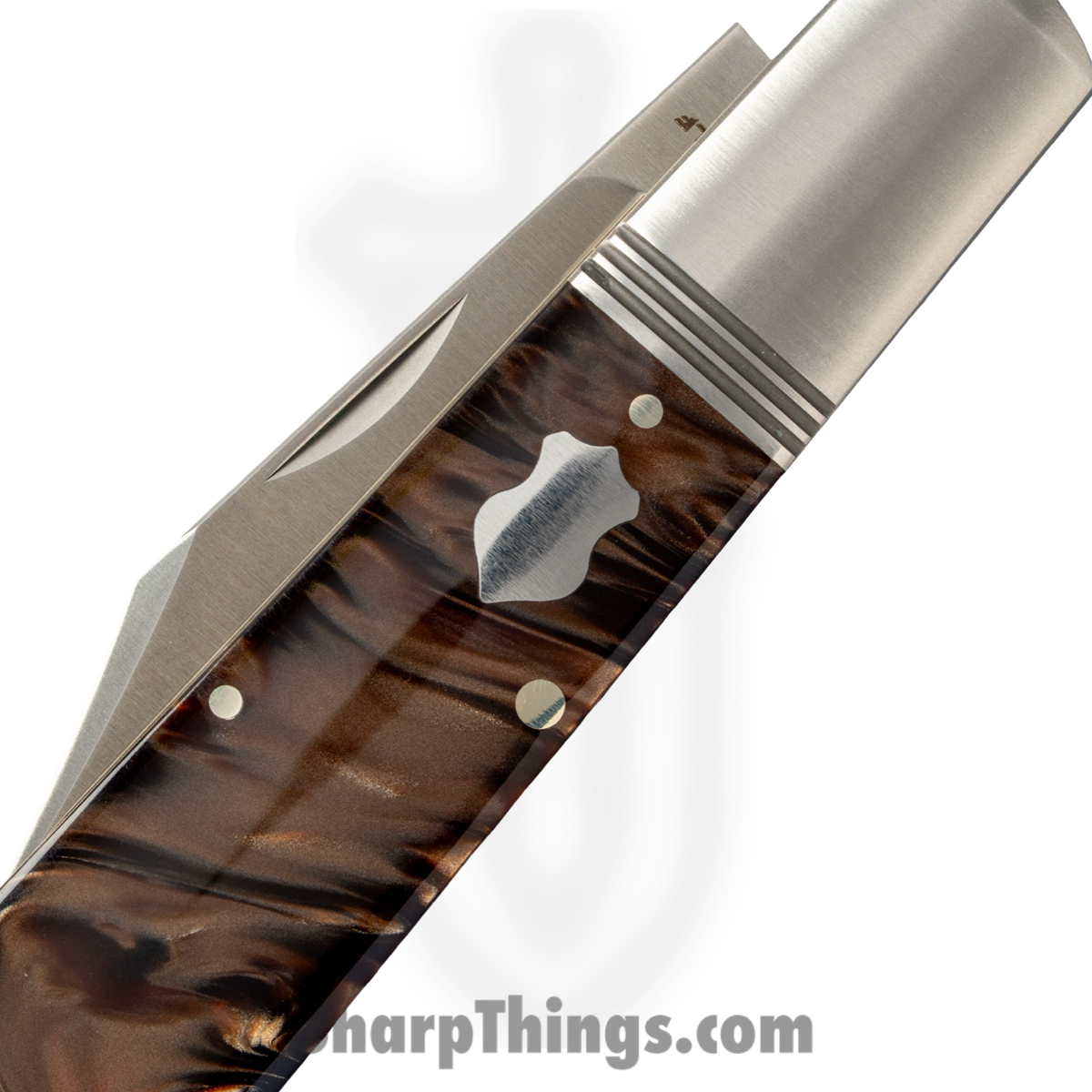 Jack Wolf Knives - GW-BAR-02-KIR-GODDESS - Gateway Barlow - Folding Knife - 14C28N Satin Clip Point - Kirinite Goddess - Black Copper - Image 5