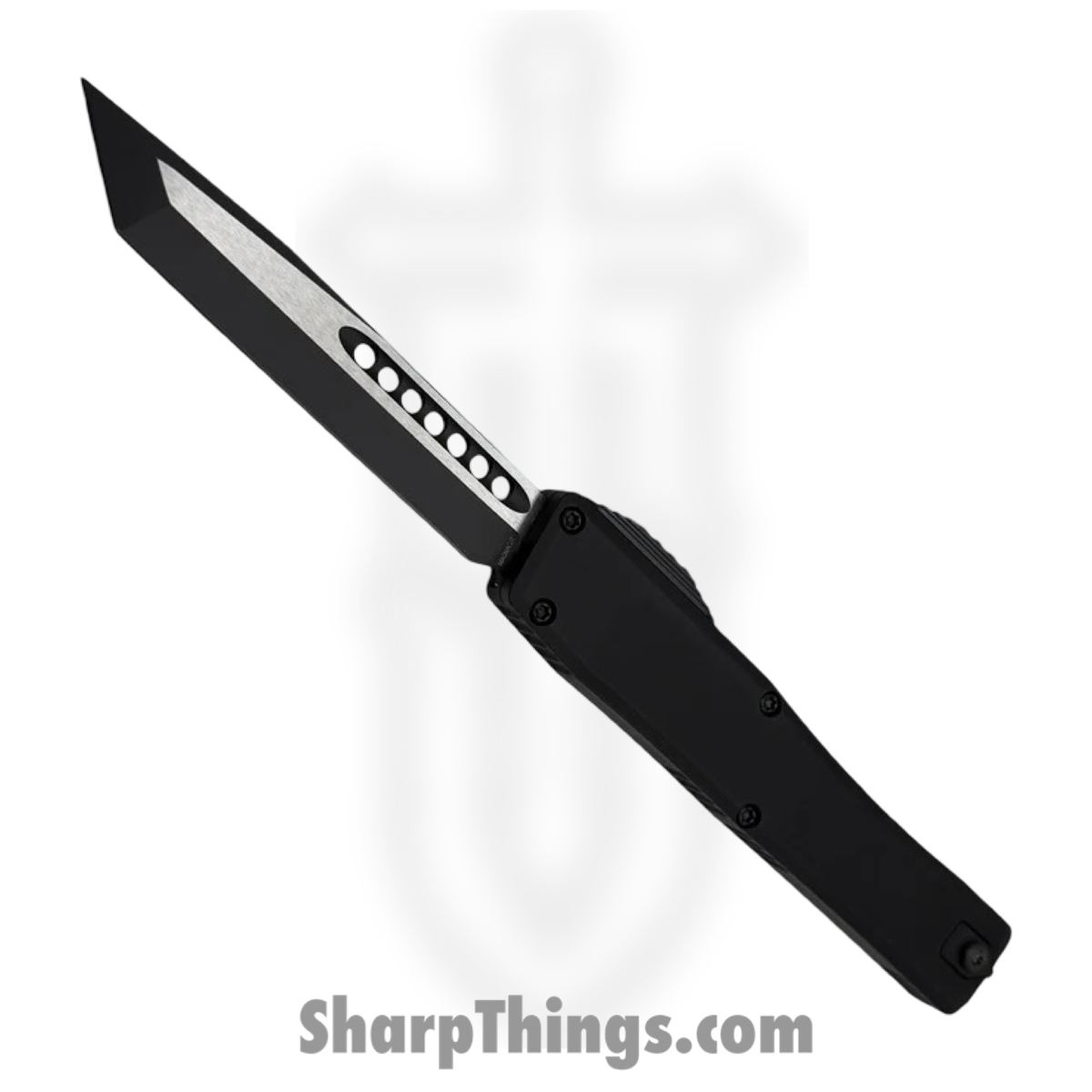 Heretic Knives - H015-10A-T - NYX - OTF Auto - CPM MagnaCut Coated Tanto - Aluminum - Black