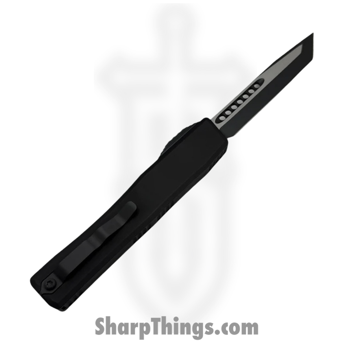 Heretic Knives - H015-10A-T - NYX - OTF Auto - CPM MagnaCut Coated Tanto - Aluminum - Black - Image 2