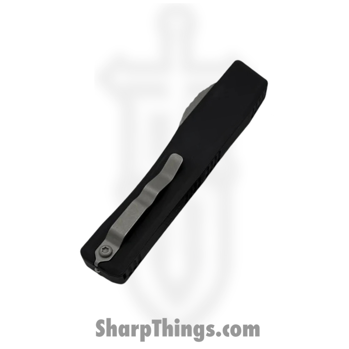 Heretic Knives - H015-5A - NYX - OTF Auto - CPM MagnaCut Battleworn Tanto - Aluminum - Black - Image 4