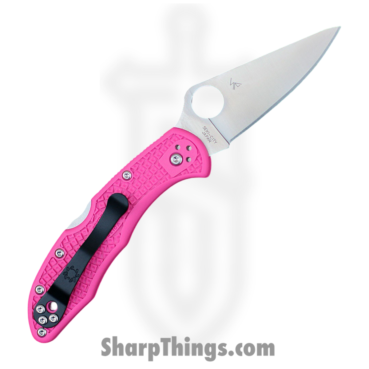 Spyderco - SC11FPPNS30V - Delica 4 Lightweight - Folding Knife - CPM S30V Satin Drop Point - FRN - Pink - Image 2