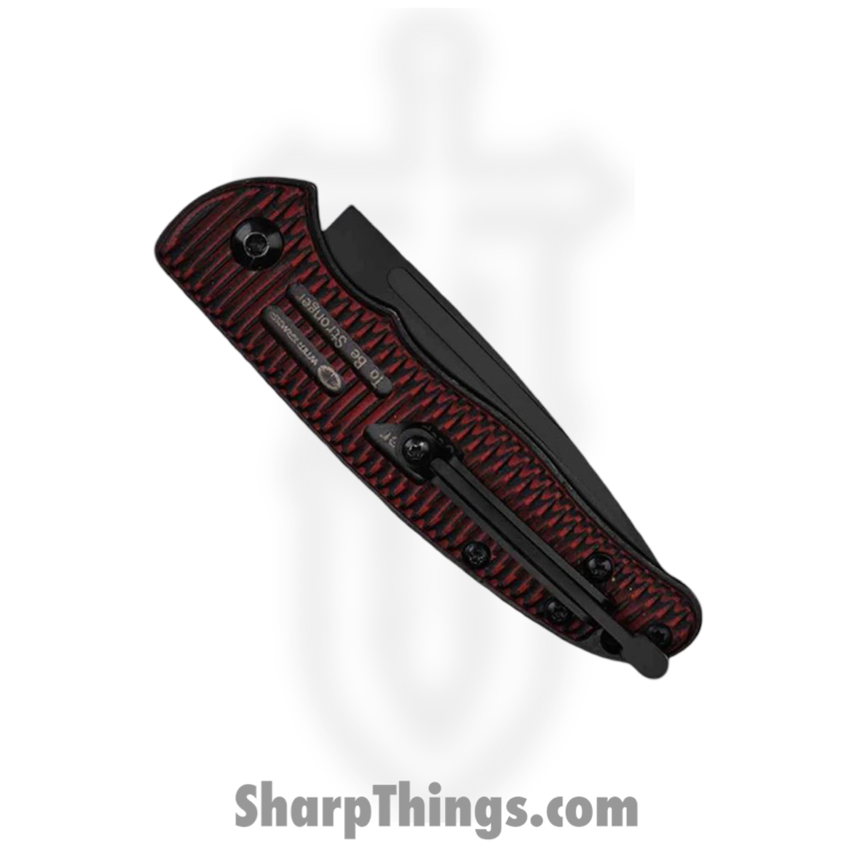 WithArmour - WA-095RG - Coral - Folding Knife - D2 Coated Drop Point - G10 - Red Black - Image 4