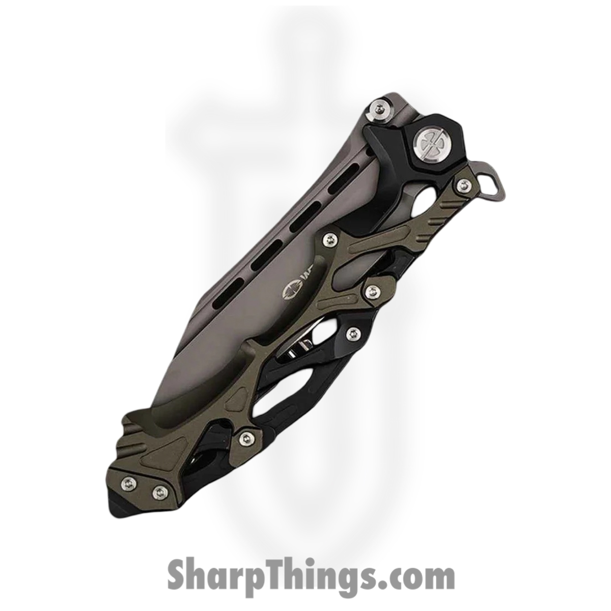WithArmour - WA-102BG - Alien - Folding Knife - D2 Coated Reverse Tanto - Aluminum G10 - Black - Image 3