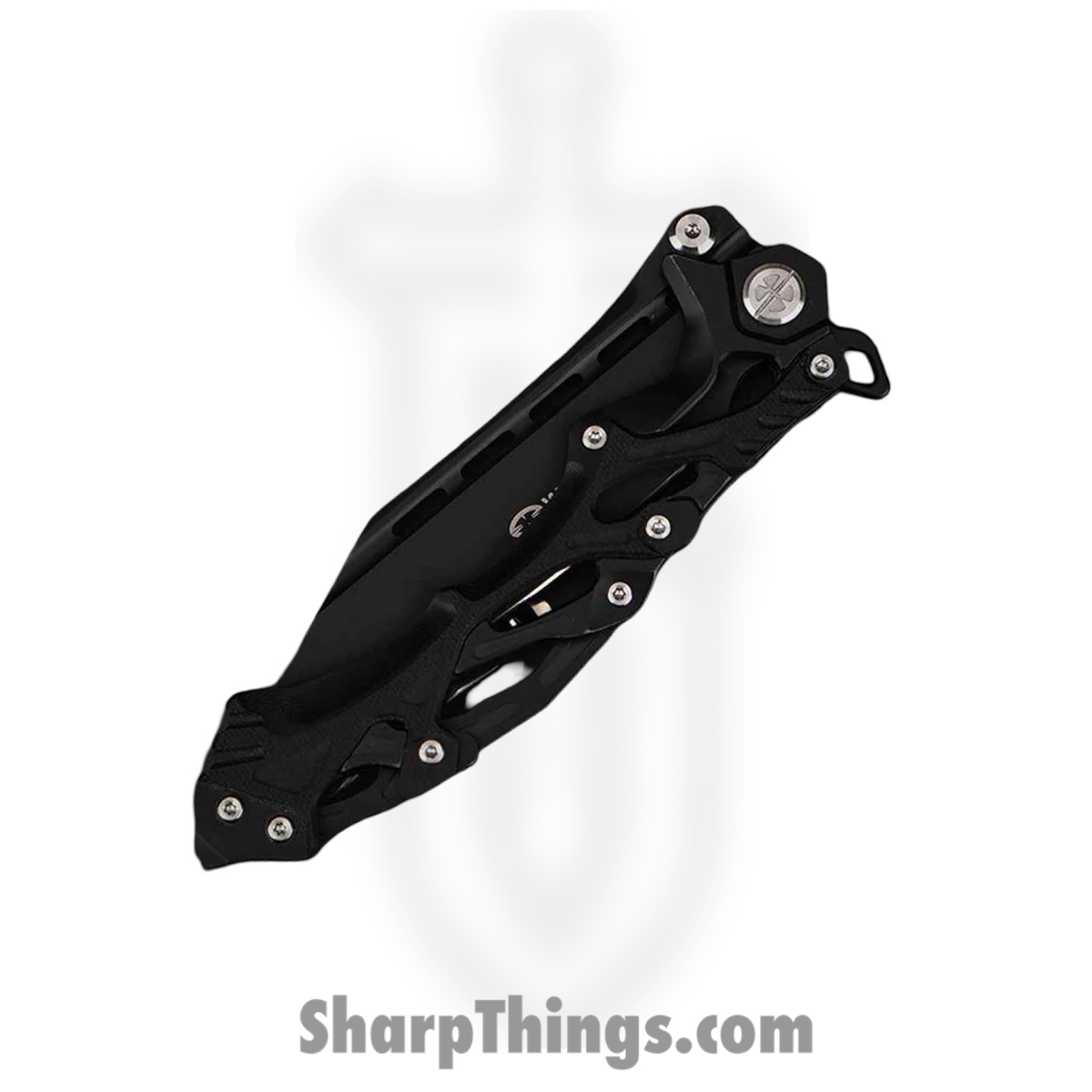 WithArmour - WA-102BK - Alien - Folding Knife - D2 Coated Reverse Tanto - 420J2 G10 - Black - Image 4