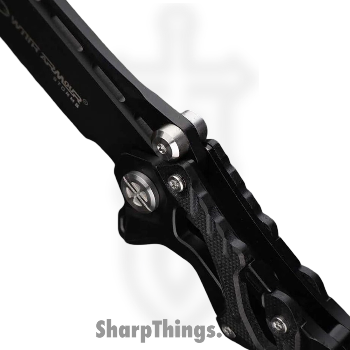 WithArmour - WA-102BK - Alien - Folding Knife - D2 Coated Reverse Tanto - 420J2 G10 - Black - Image 5