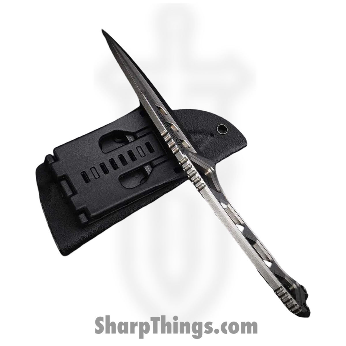 WithArmour - WA-105ST - Stout - Fixed Blade Knife - WASTEEL Stonewash Clip Point - WASTEEL - Silver - Image 3