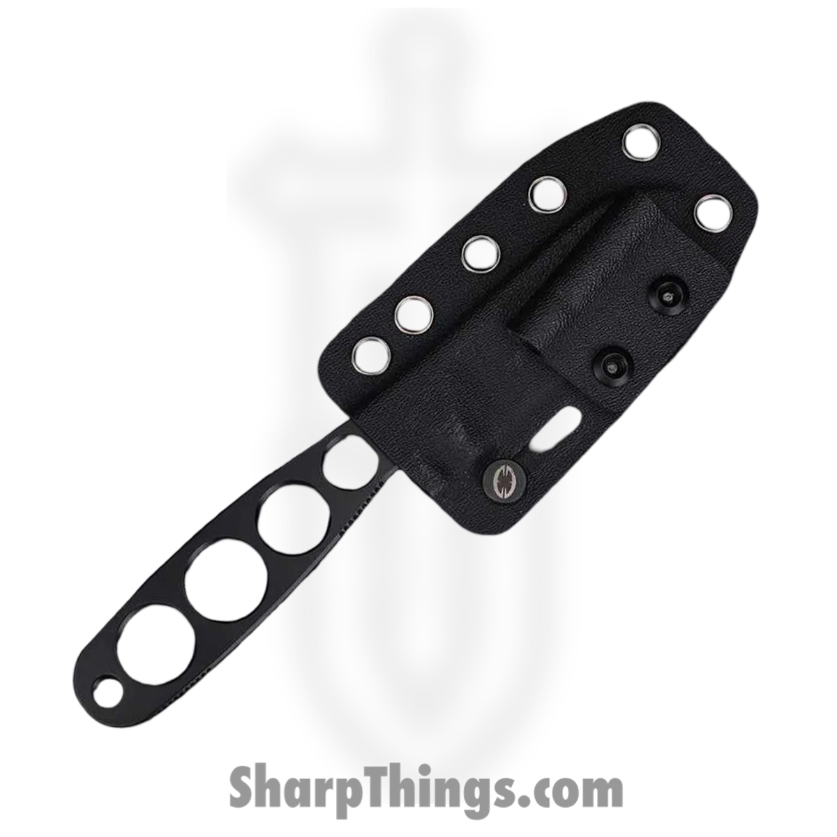 WithArmour - WA079-65BK - NakedMuk - Fixed Blade Knife - AUS-8 Satin Nessmuk - AUS-8 - Black Silver - Image 3