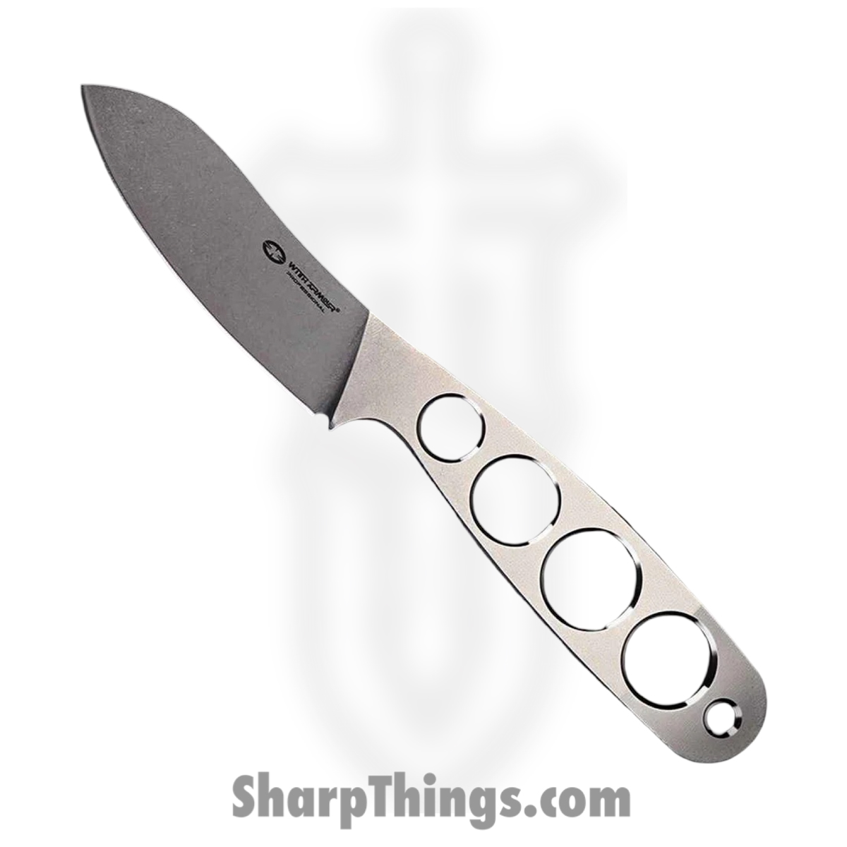 WithArmour - WA079-65 - NakedMuk - Fixed Blade Knife - AUS-8 Two Tone Nessmuk - AUS-8 - Silver