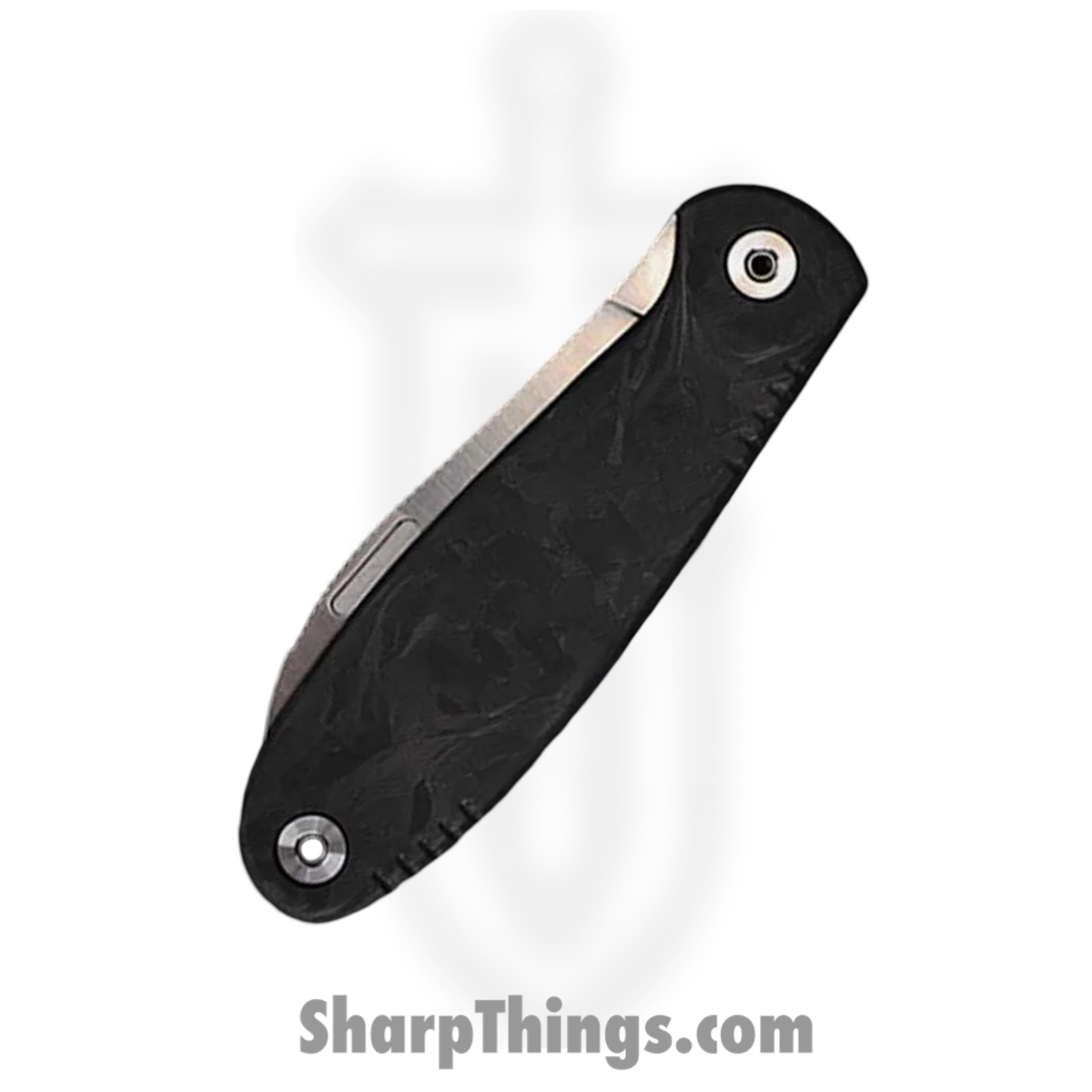 WithArmour - WA079F-40CFBK - FoldMuk2F - Folding Knife - VG-10 Satin Nessmuk - Shredded CF - Black - Image 3