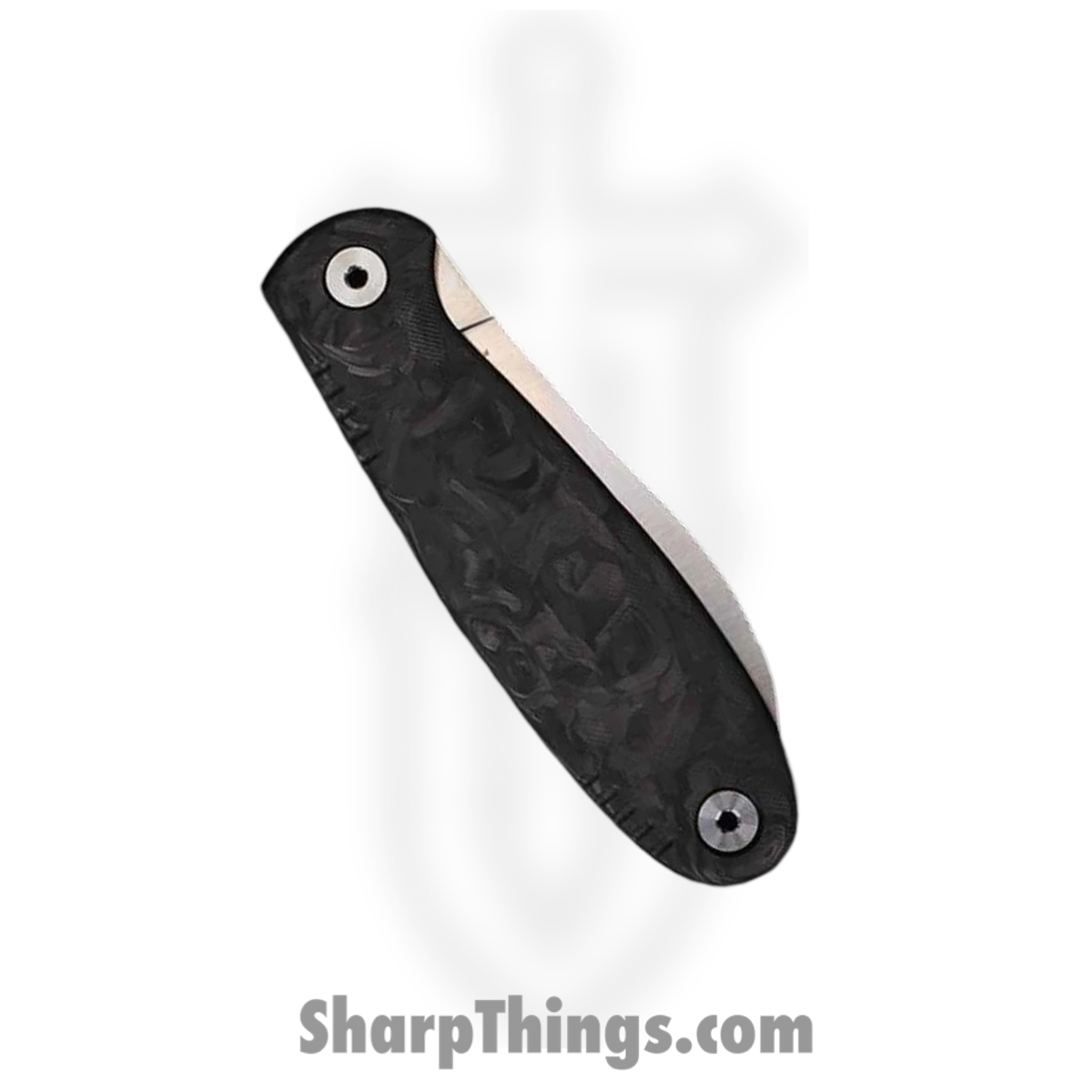 WithArmour - WA079F-40CFBK - FoldMuk2F - Folding Knife - VG-10 Satin Nessmuk - Shredded CF - Black - Image 4