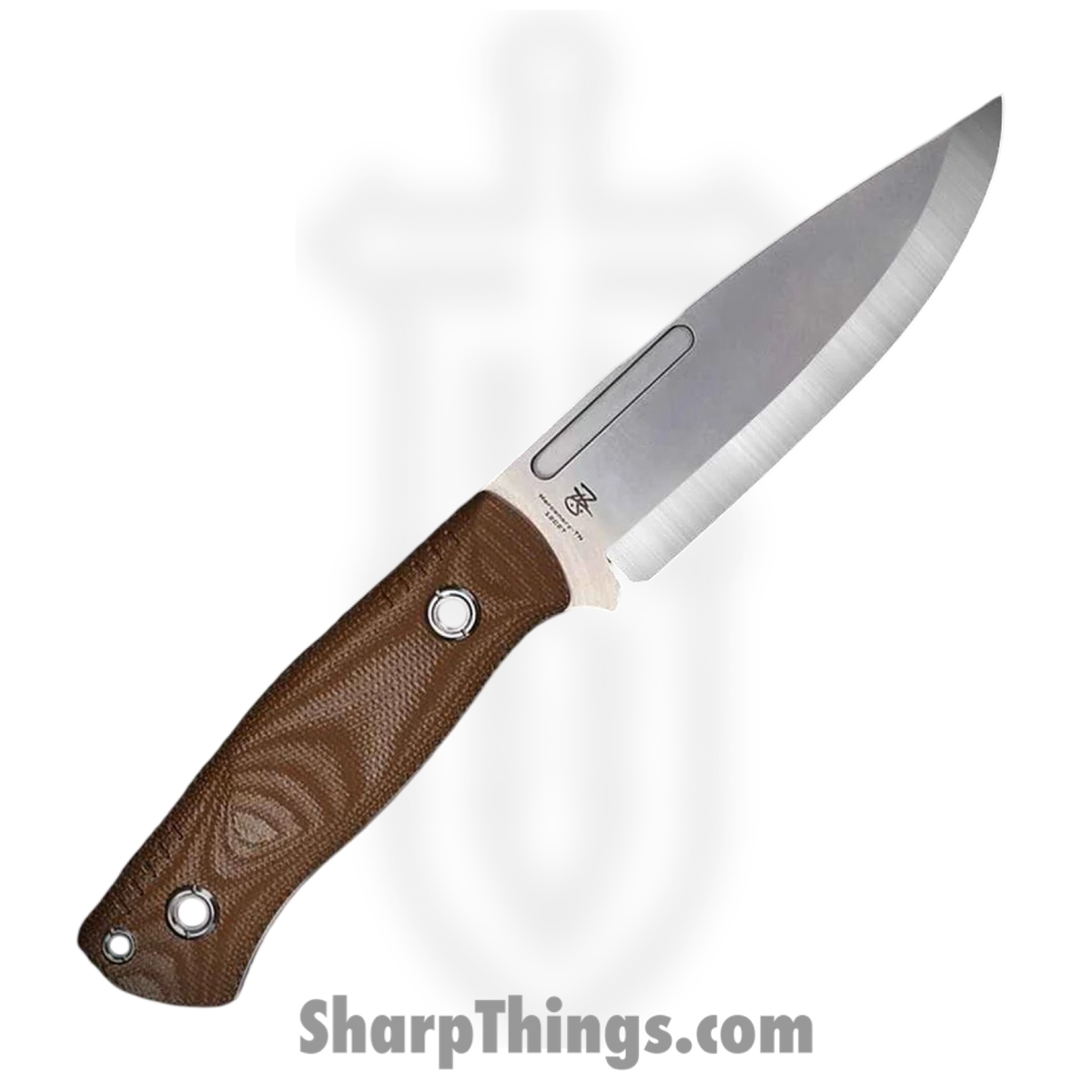 WithArmour - WA2301-110TN - Mercenary - Fixed Blade Knife - 12C27 Satin Drop Point - Micarta G10 - Tan Red - Image 2