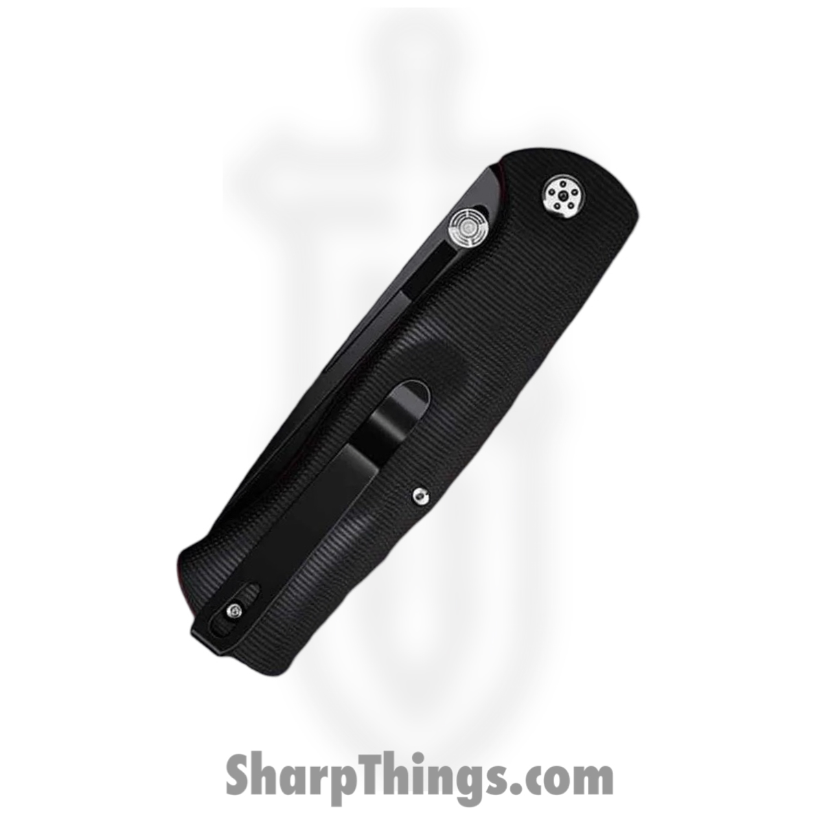 WithArmour - WA2301F-55BK - MercenaryF - Folding Knife - 12C27 Coated Drop Point - Micarta G10 - Black Red - Image 3