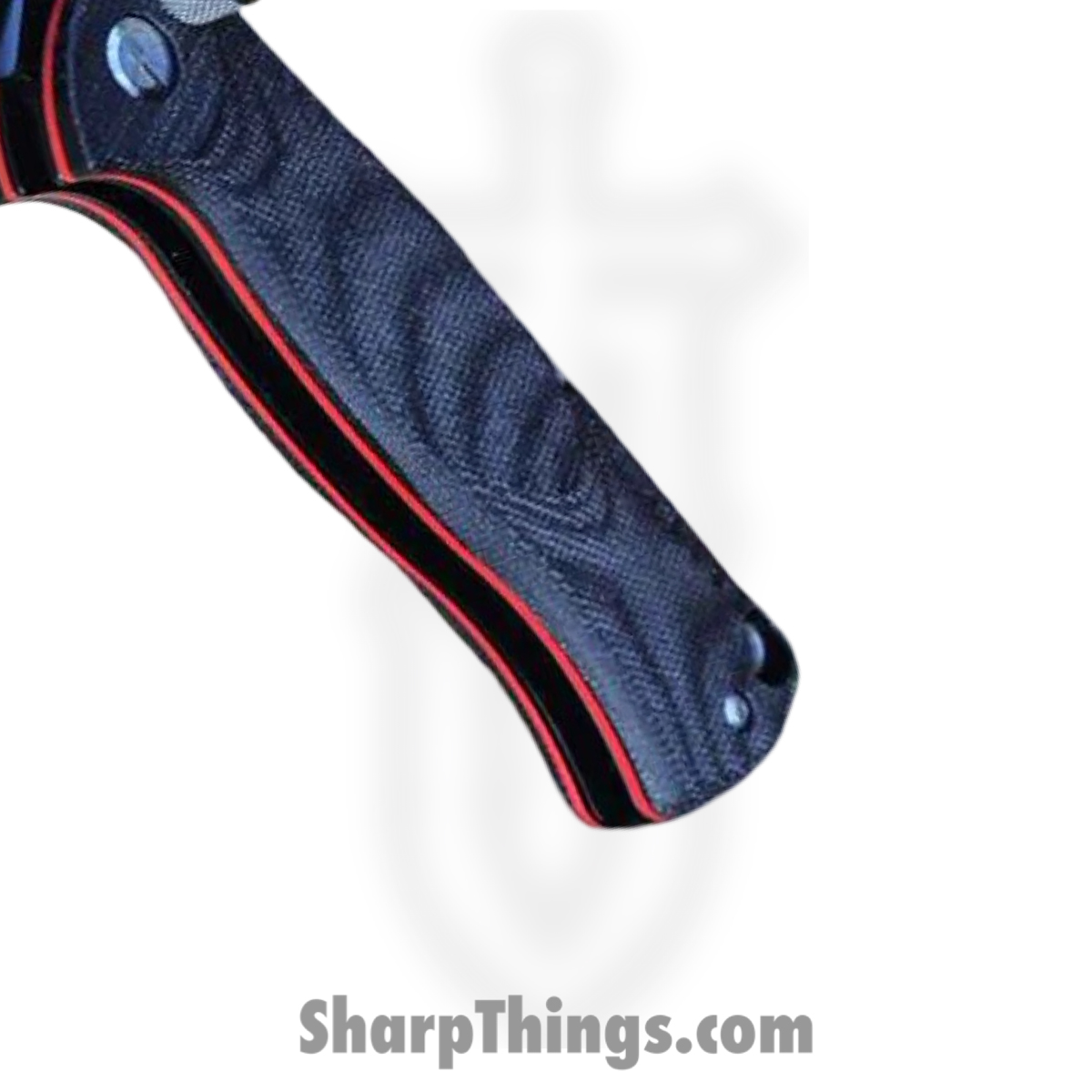 WithArmour - WA2301F-55BK - MercenaryF - Folding Knife - 12C27 Coated Drop Point - Micarta G10 - Black Red - Image 4
