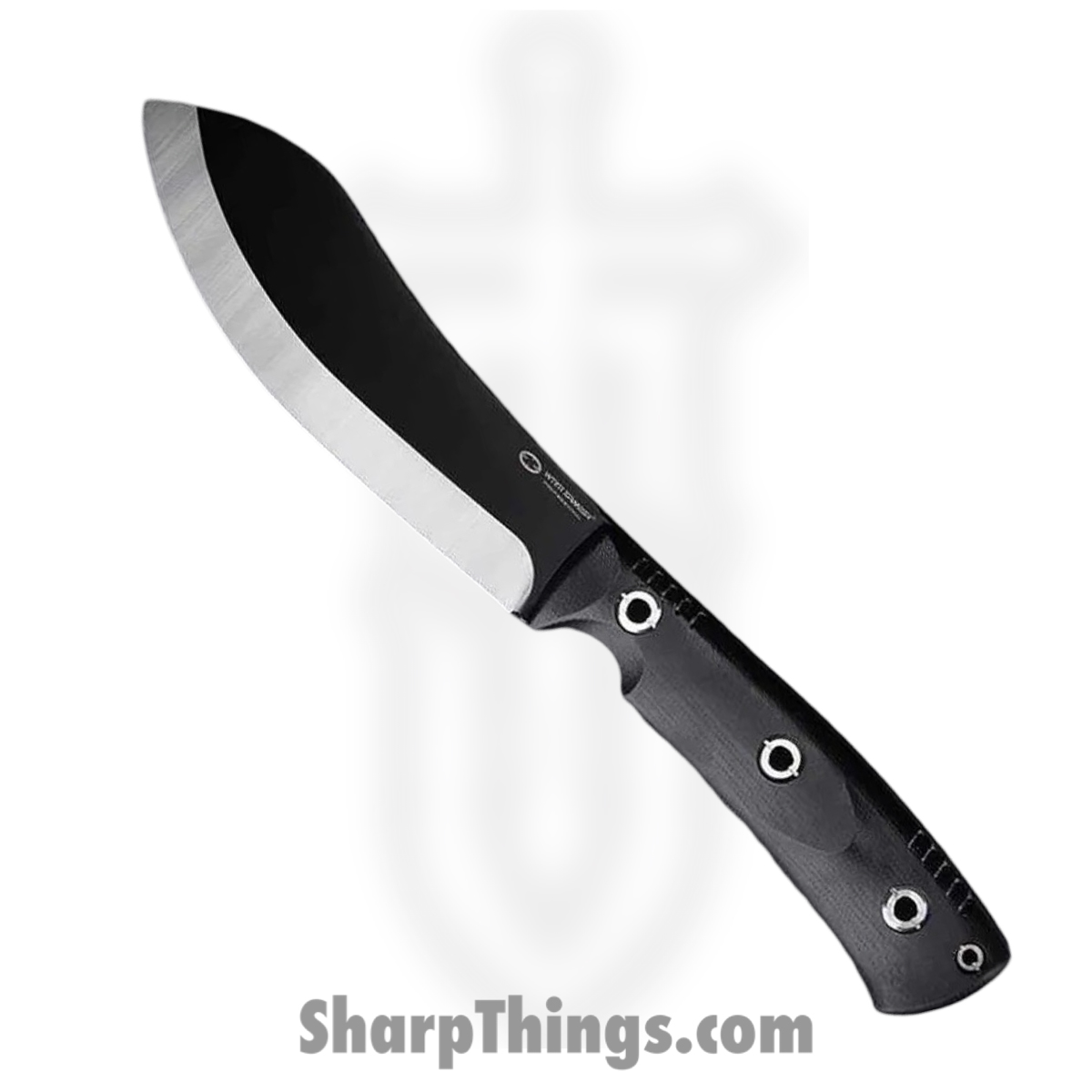 WithArmour - WA2306-125BK - BigMuk - Fixed Blade Knife - 1095 HC Coated Nessmuk - Micarta G10 - Black Red