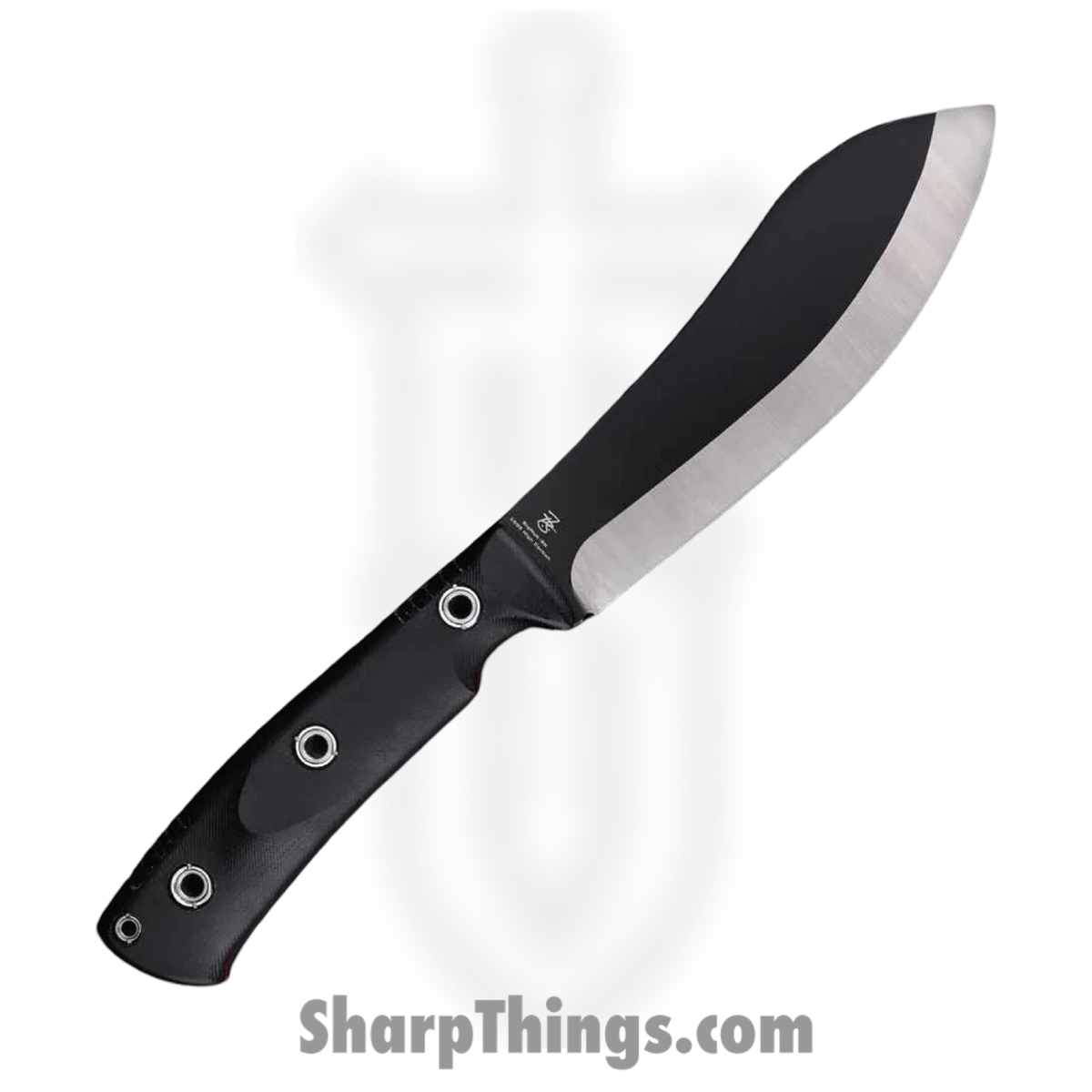 WithArmour - WA2306-125BK - BigMuk - Fixed Blade Knife - 1095 HC Coated Nessmuk - Micarta G10 - Black Red - Image 2
