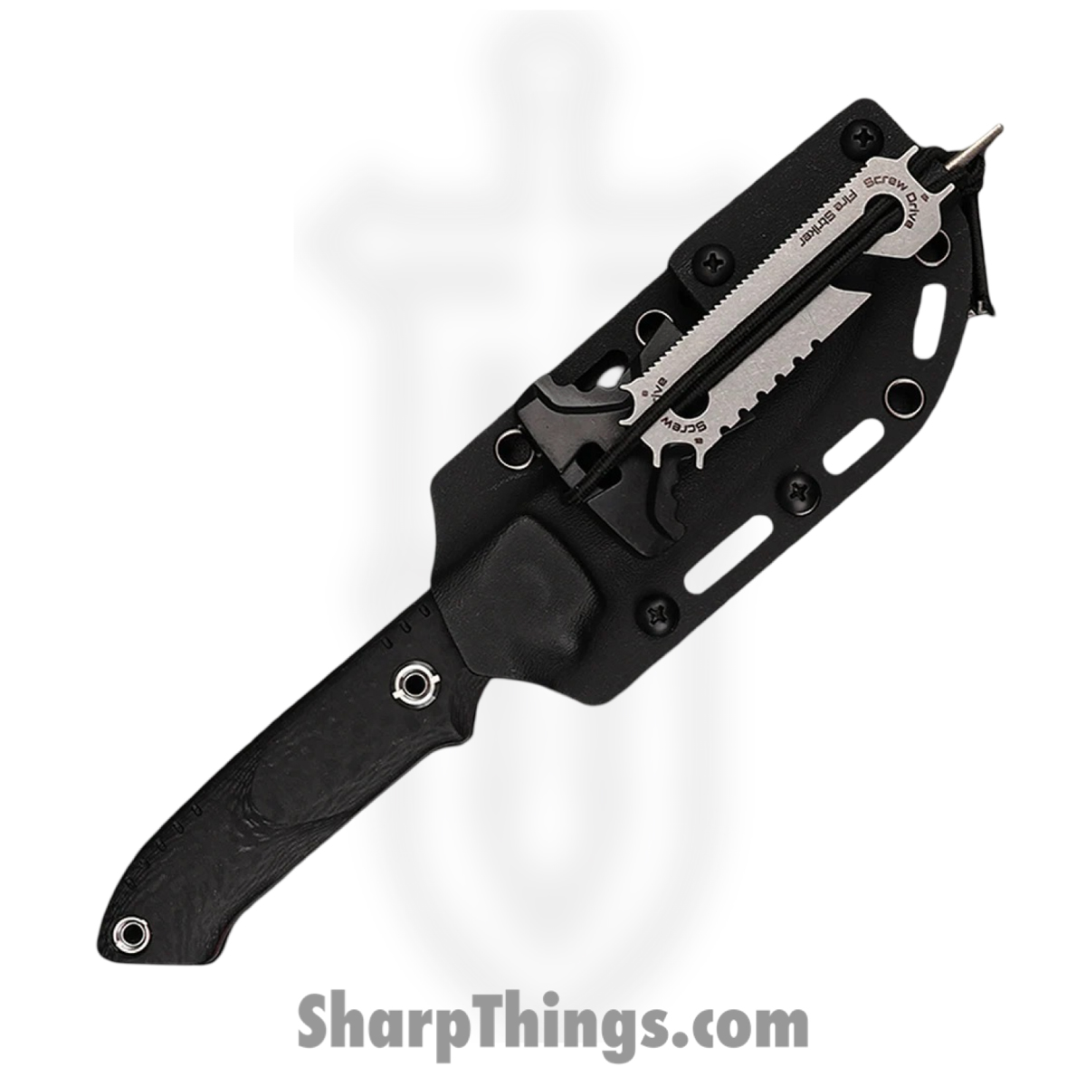 WithArmour - WA2403-BK - Cajo I - Fixed Blade Knife - WASTEEL Two Tone Drop Point - SCFG10 - Black Red - Image 3