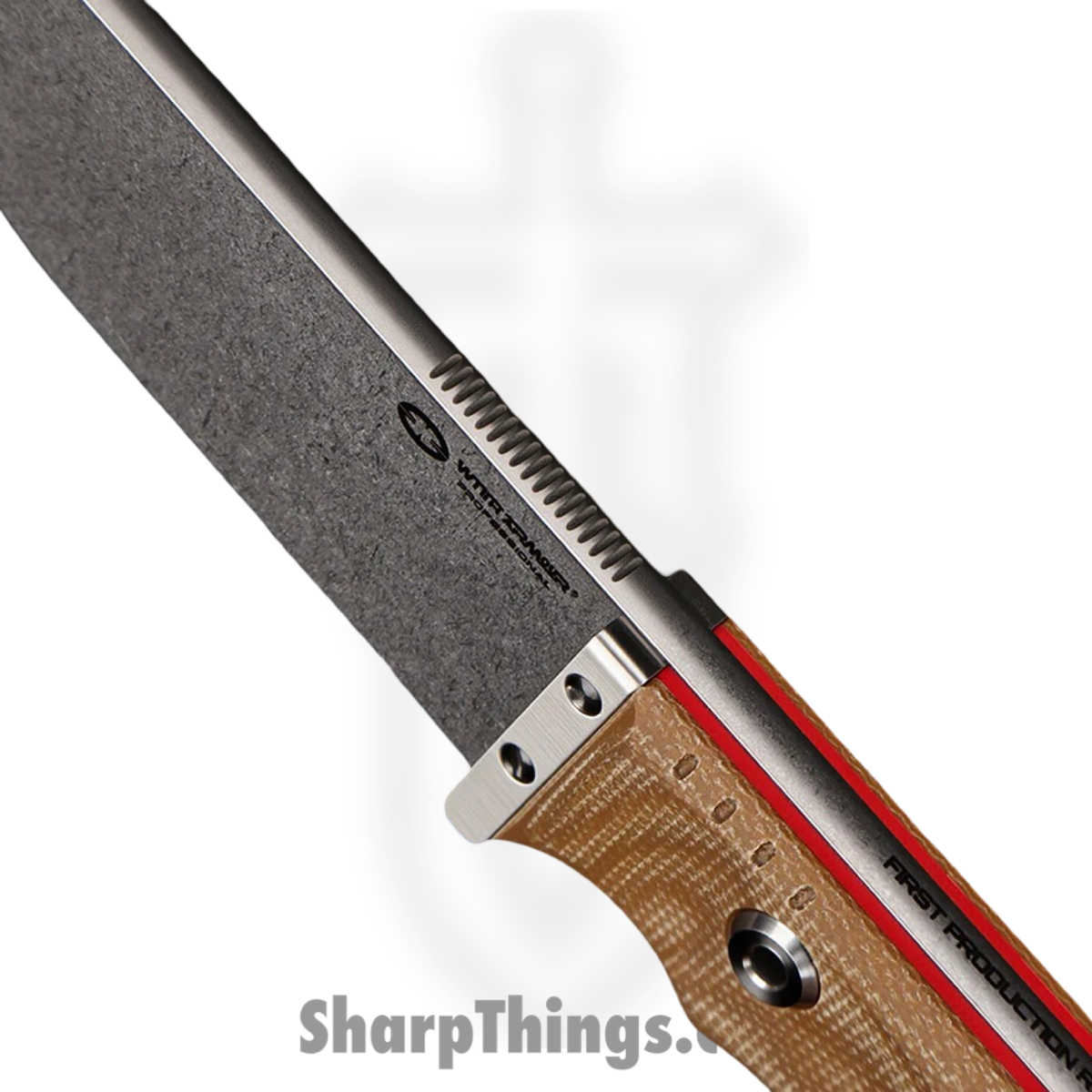 WithArmour - WA2404-TN - Cajo II - Fixed Blade Knife - VG-10 Stonewash Drop Point - Micarta G10 - Tan Red - Image 3