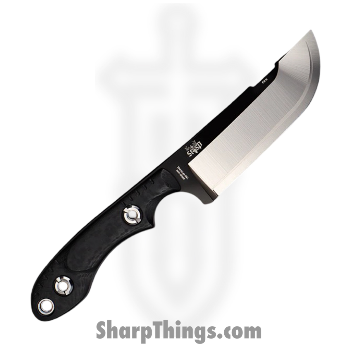 WithArmour - WA2410-BK - BackUp - Fixed Blade Knife - WASTEEL Two Tone Straight Back - SCFG10 - Black Red - Image 2
