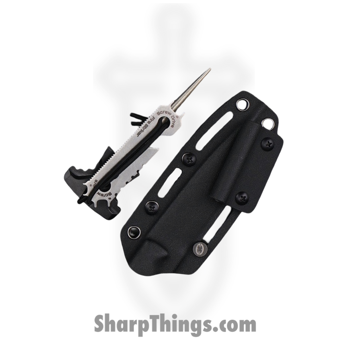 WithArmour - WA2411-BK - GrayMen - Fixed Blade Knife - WASTEEL Two Tone Clip Point - SCFG10 - Black Red - Image 5