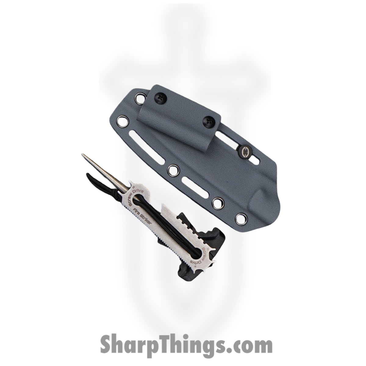 WithArmour - WA2411-GY - GrayMen - Fixed Blade Knife - WASTEEL Two Tone Clip Point - G10 - Gray Red - Image 5