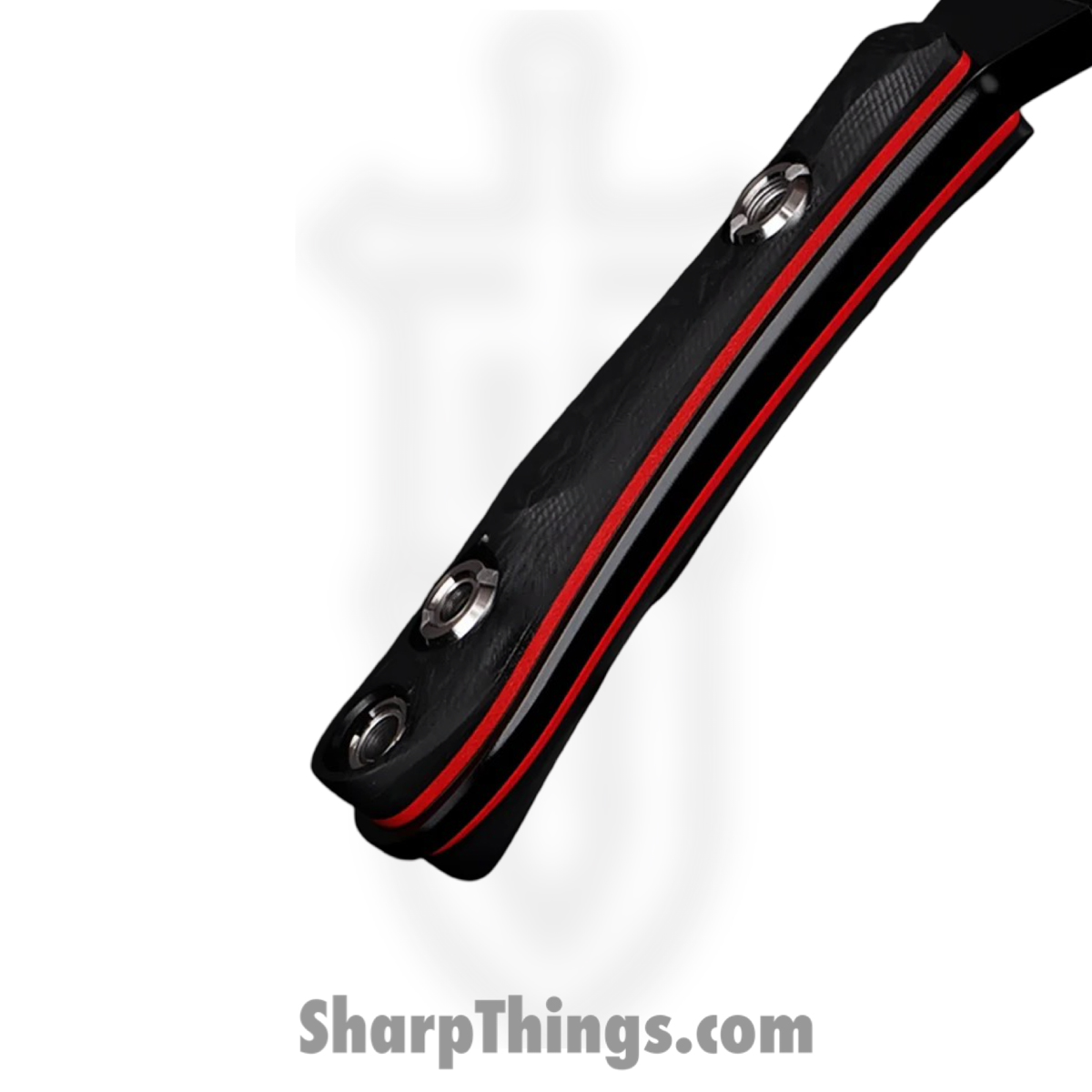 WithArmour - WA2412-BK - VikingNeck - Fixed Blade Knife - WASTEEL Two Tone Reverse Tanto - SCFG10 - Black Red - Image 4