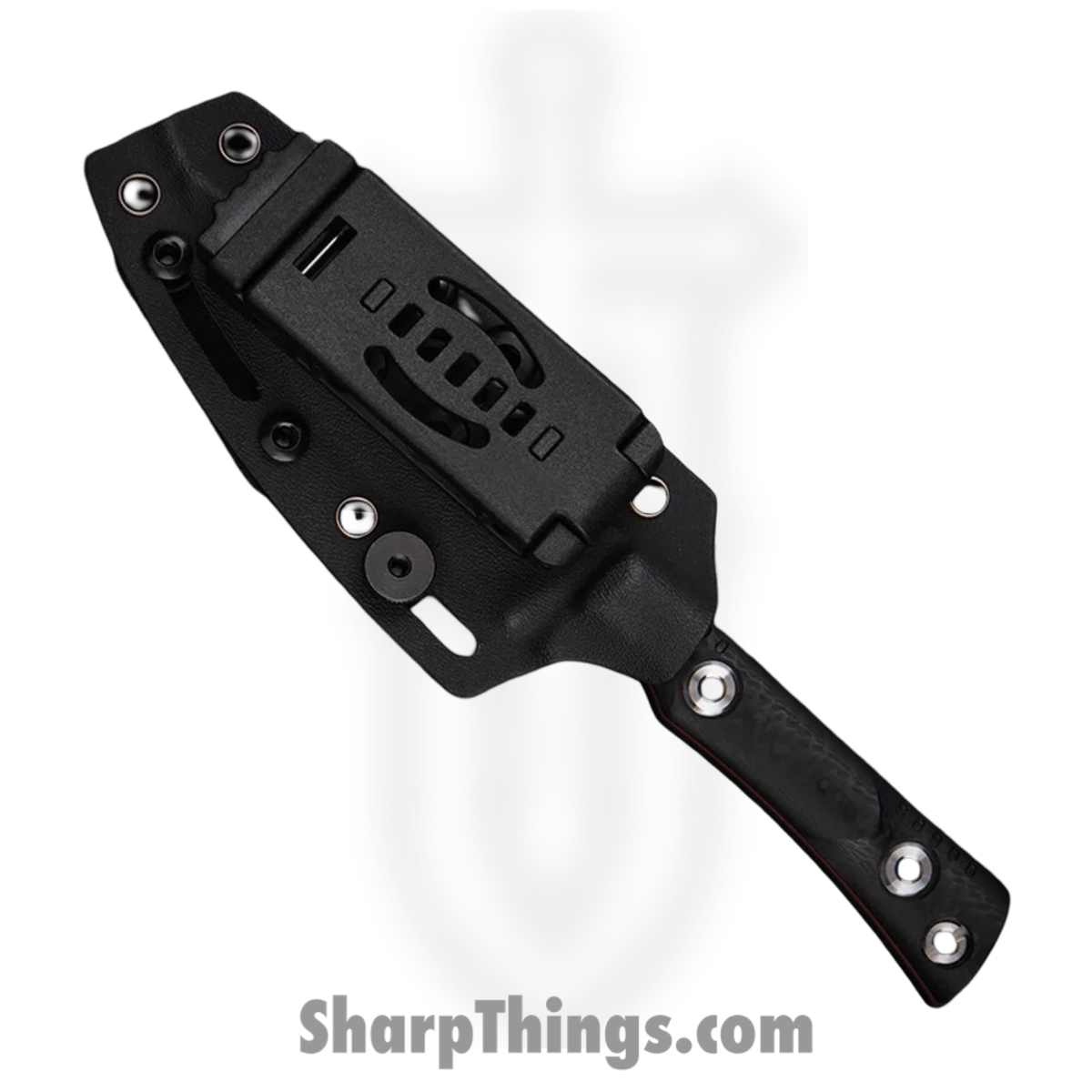 WithArmour - WA2414-BK - KenDaol - Fixed Blade Knife - WASTEEL Two Tone Clip Point - SCFG10 - Black Red - Image 4