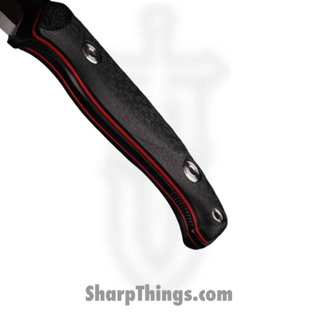 WithArmour - WA2417-BK - FuryField - Fixed Blade Knife - WASTEEL Stonewash Spear Point - SCFG10 - Black Red - Image 4