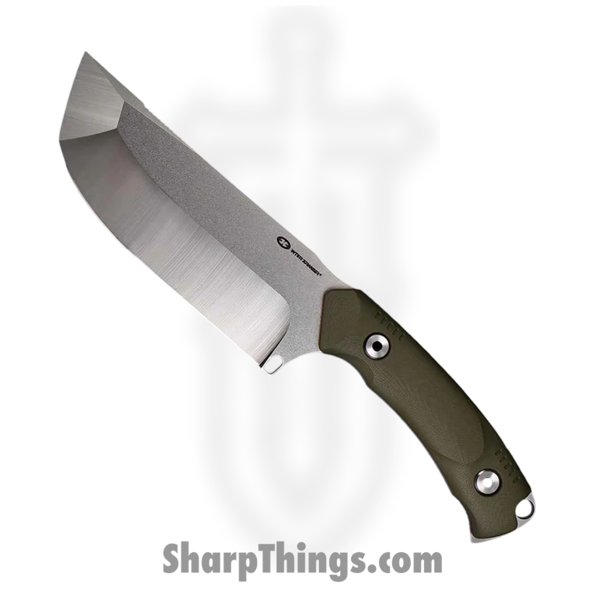 WithArmour - WA2425-GN - Cherub - Fixed Blade Knife - 12C27N Two Tone - G10 - Green Red