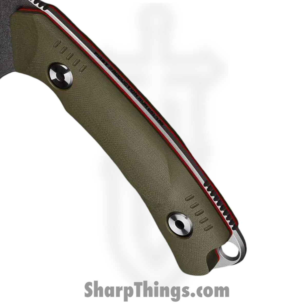 WithArmour - WA2425-GN - Cherub - Fixed Blade Knife - 12C27N Two Tone - G10 - Green Red - Image 5