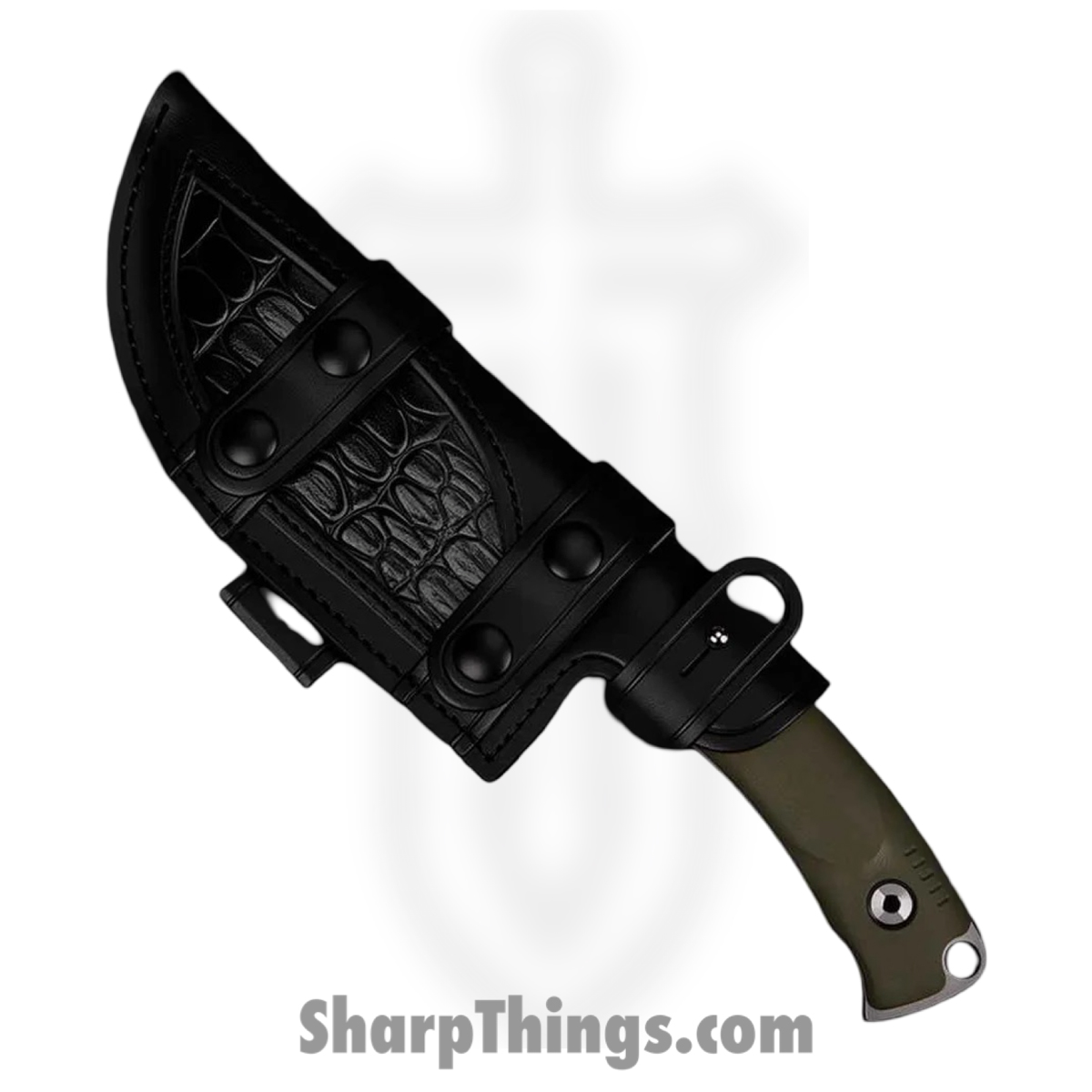 WithArmour - WA2425-GN - Cherub - Fixed Blade Knife - 12C27N Two Tone - G10 - Green Red - Image 6