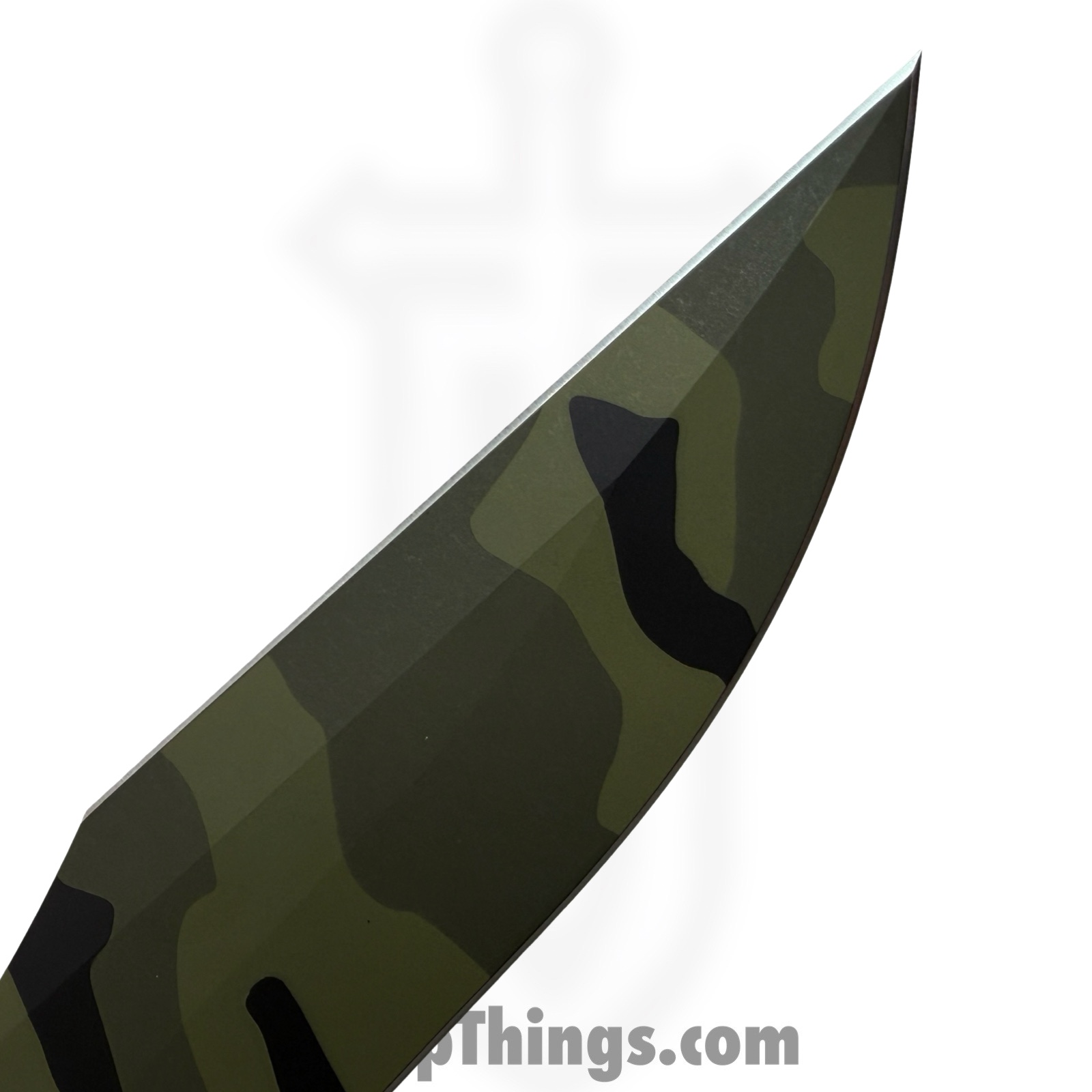 Microtech - 104-1JUCS - Arbiter SS - Fixed Blade Knife - M390 Jungle Camo Recurve Clip Point - G10 - Black - Image 7