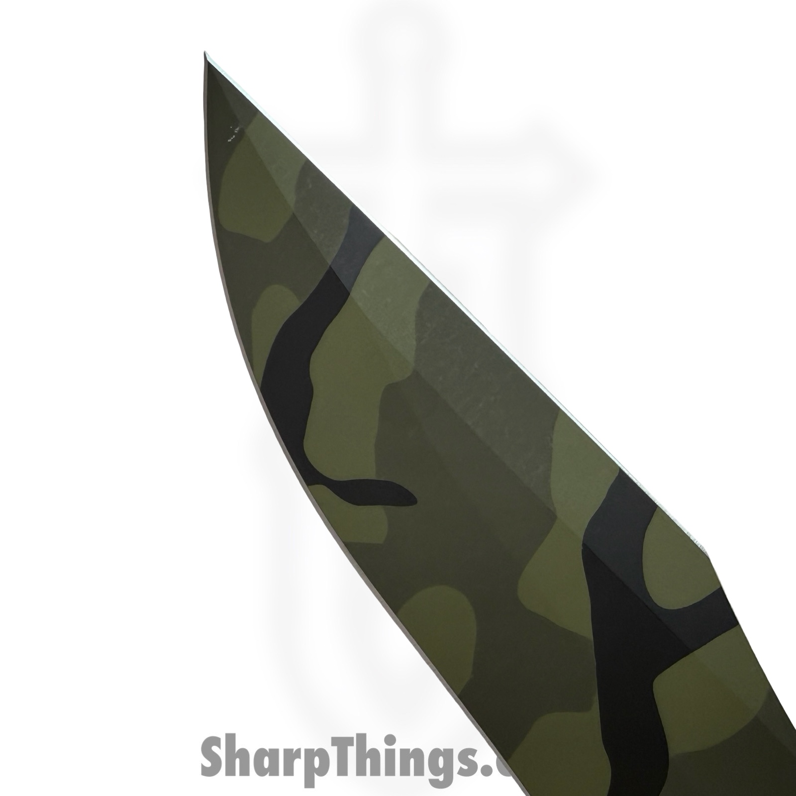 Microtech - 104-1JUCS - Arbiter SS - Fixed Blade Knife - M390 Jungle Camo Recurve Clip Point - G10 - Black - Image 8