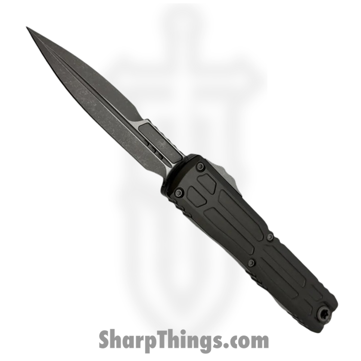 Microtech - 1120EX-10APNCS - Ultratech EX-ZBP - OTF Auto - M390MK Apocalyptic Dagger - Aluminum - Natural Clear