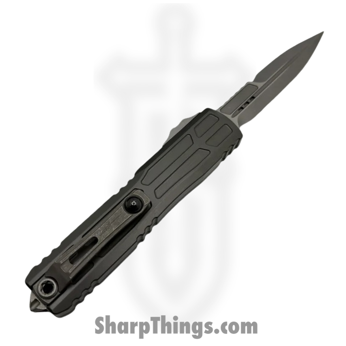 Microtech - 1120EX-10APNCS - Ultratech EX-ZBP - OTF Auto - M390MK Apocalyptic Dagger - Aluminum - Natural Clear - Image 2