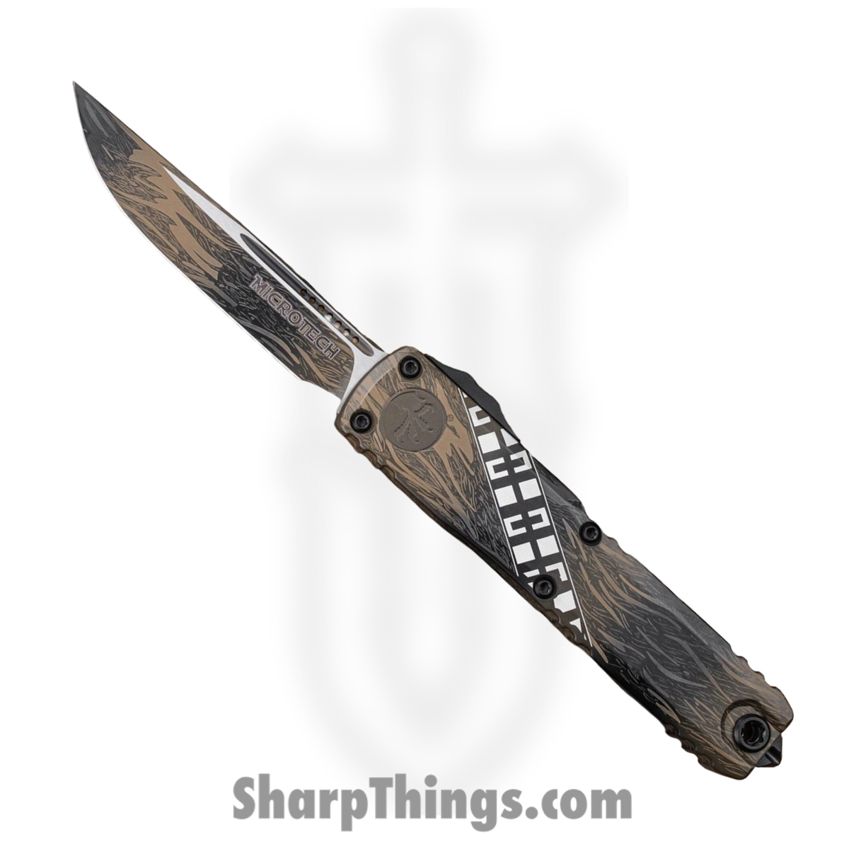 Microtech - 11214-1WK - Ultratech Gen IV "Wookie" - OTF Auto - M390 Coated Drop Point - Aluminum - Multi