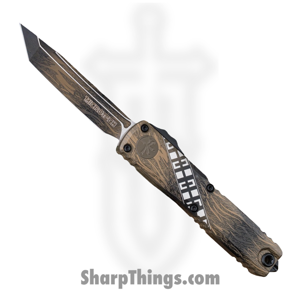 Microtech - 11234-1WK - Ultratech Gen IV "Wookie" - OTF Auto - M390 Coated Tanto - Aluminum - Multi