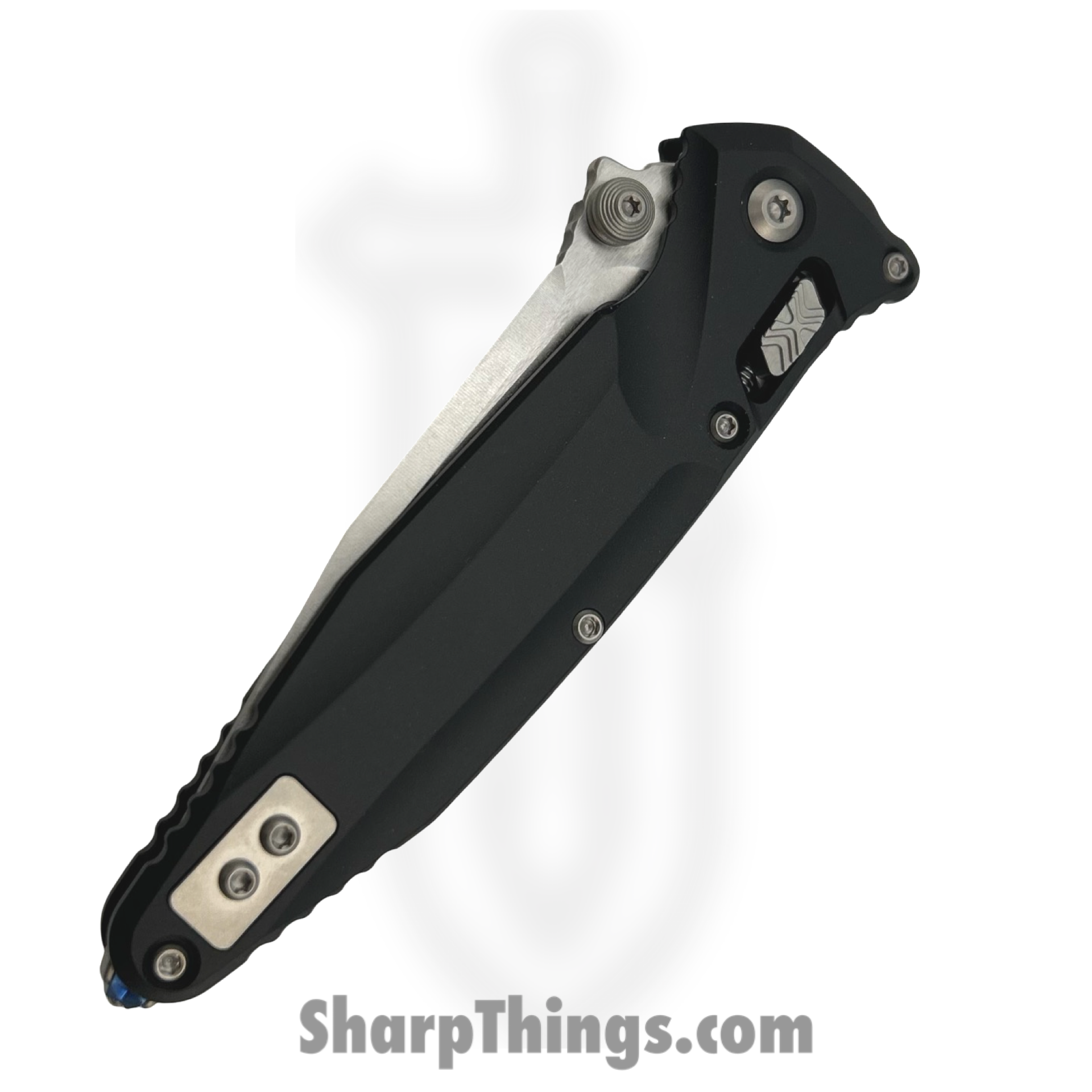 Microtech - 159RL-10 - Socom Delta - Folding Knife - M390MK Stonewash Spear Point - Aluminum - Black - Image 4
